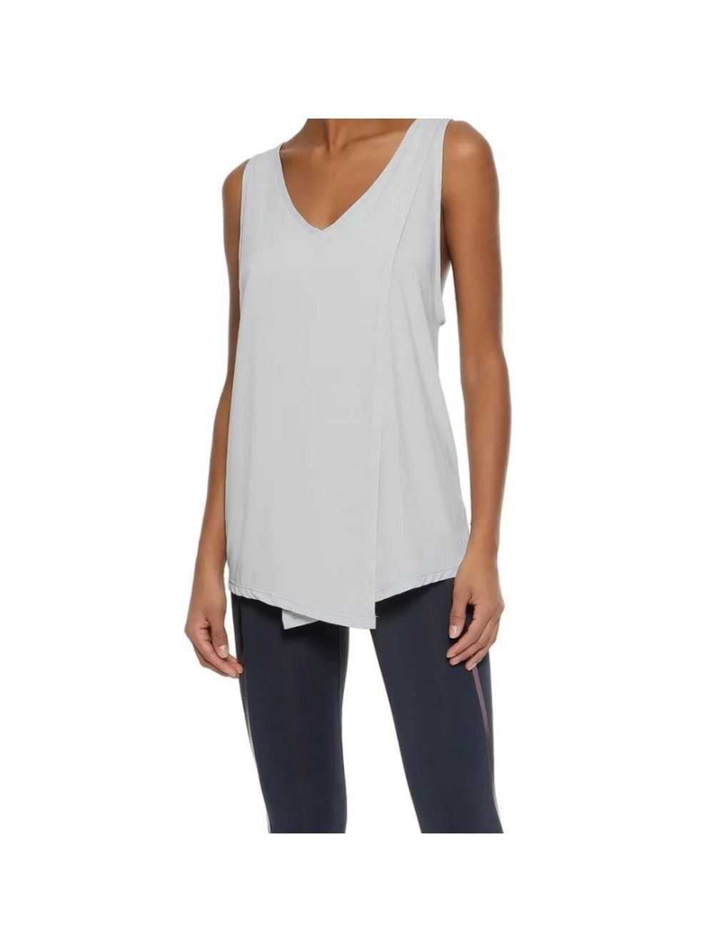 Iris & Ink Lunar Rock Draped Stretch Jersey Tank